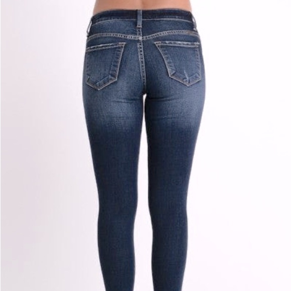 👖Women’s KanCan mid rise Skinny Jeans, dark blue, 3/25, style KC7095HRD